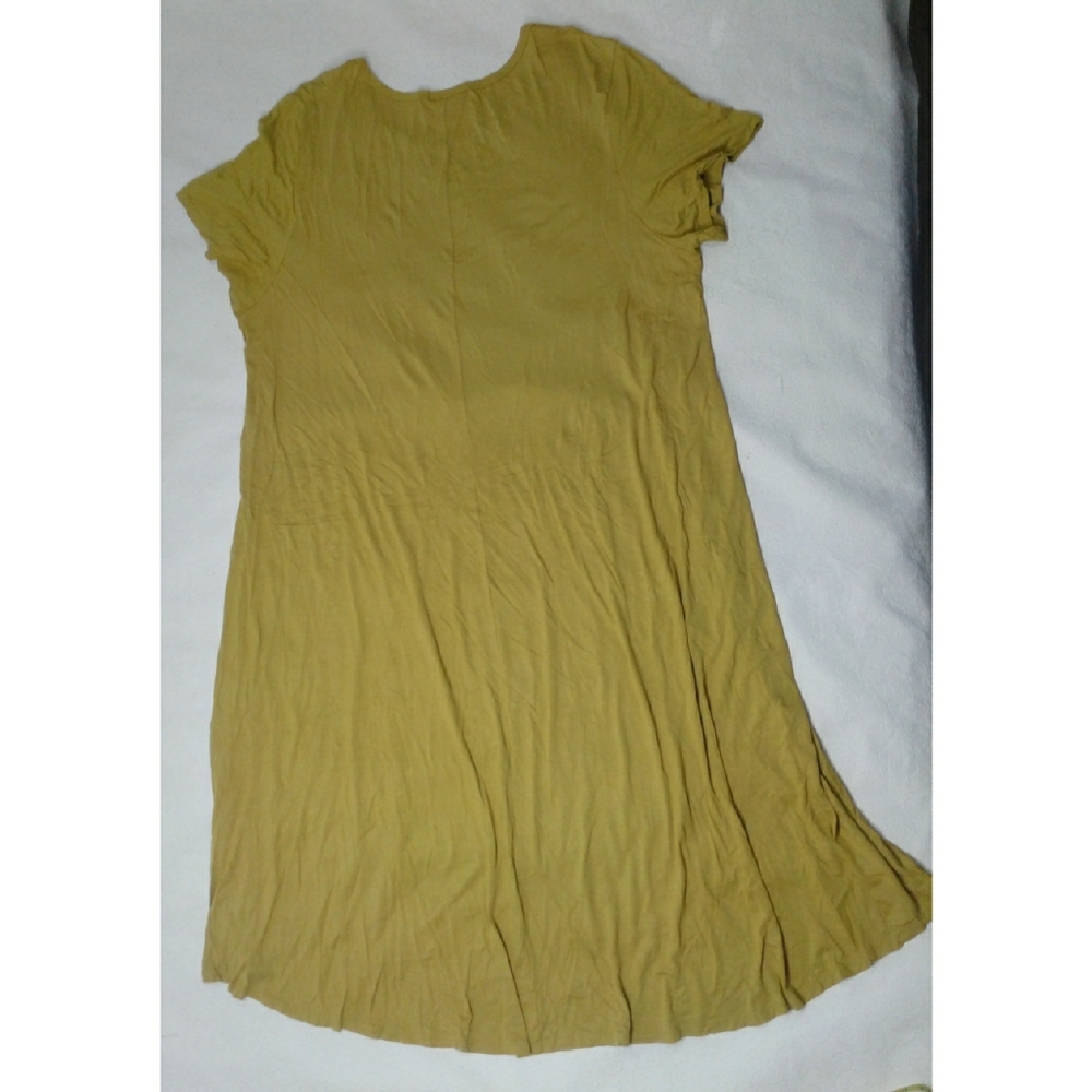 LULaRoe Dress mustard yellow color plus SZ 3XL - Picture 2 of 8